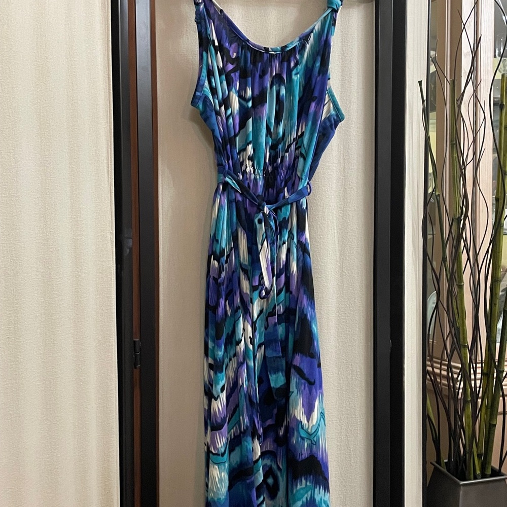 Blue and Purple Women's Dress